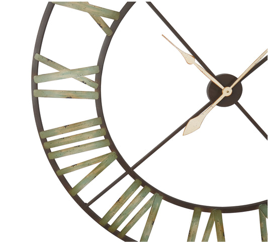 Antiqued Skeleton Wall Clock