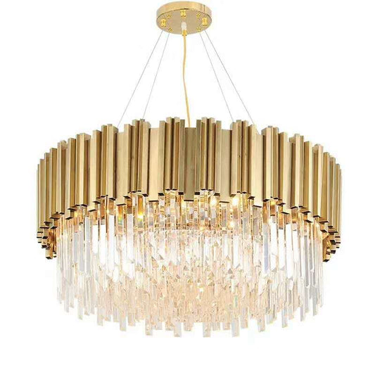 Miraggio Round Pendant Gold Large