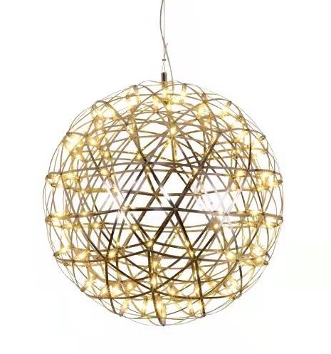 Sparkle Led Pendant Large Gold - 60cm