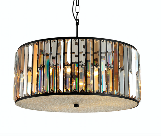 Amber Diamond Crystal Pendant Lamp