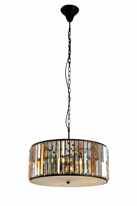Amber Diamond Crystal Pendant Lamp