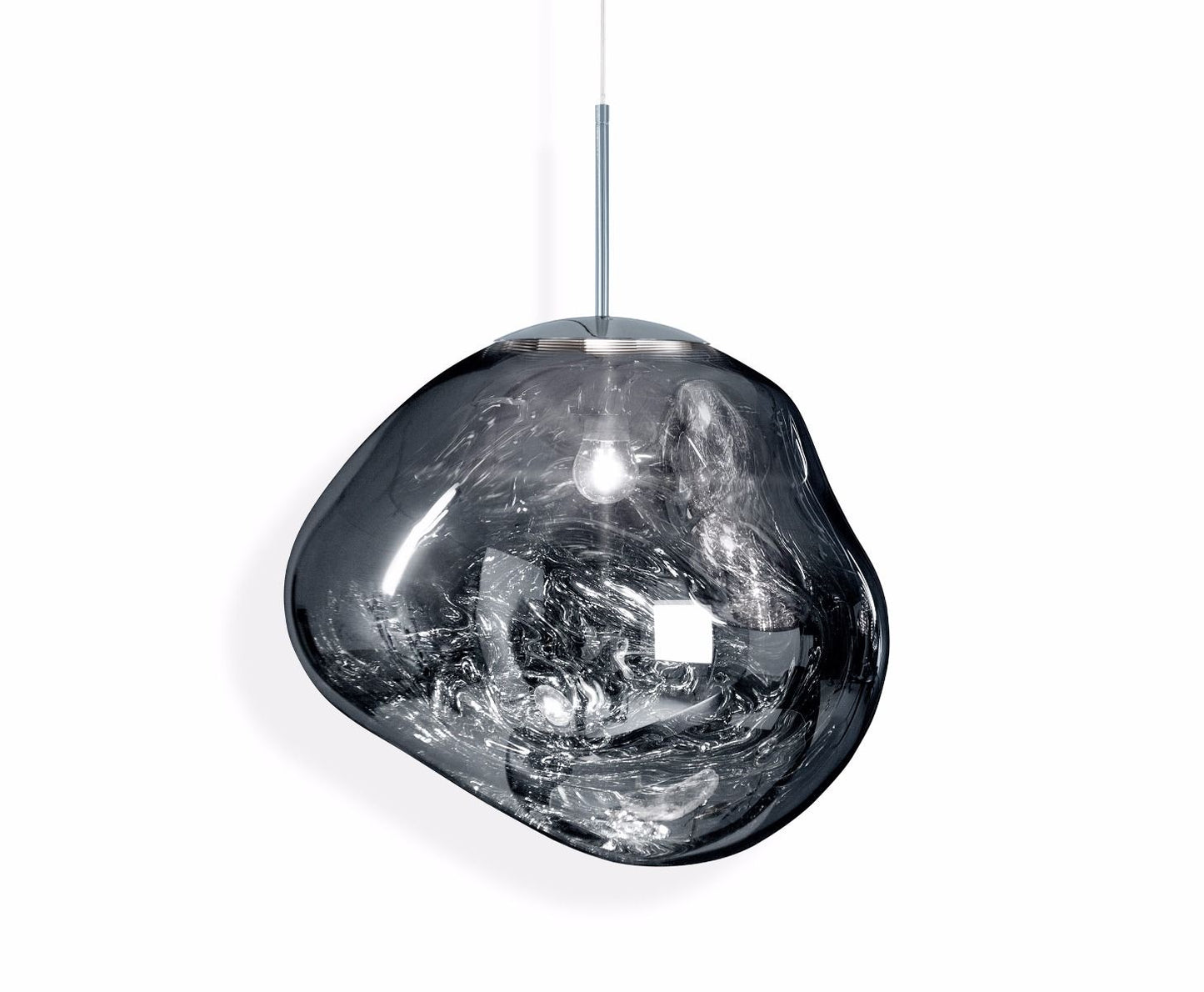 Silver Bubble Pendant Large