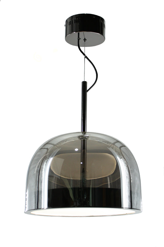 Smoked Glass Mushroom Pendant