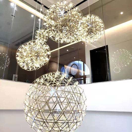 Sparkle Led Pendant XL Gold - 80cm