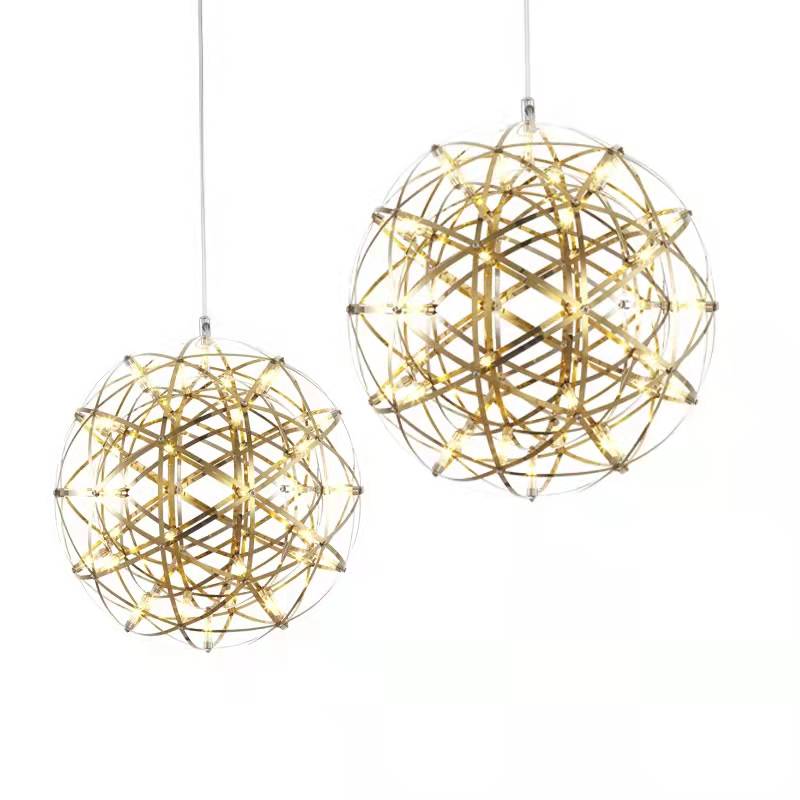 Sparkle Led Pendant XL Gold - 80cm