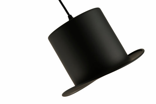 Top Hat Black Gold Pendant