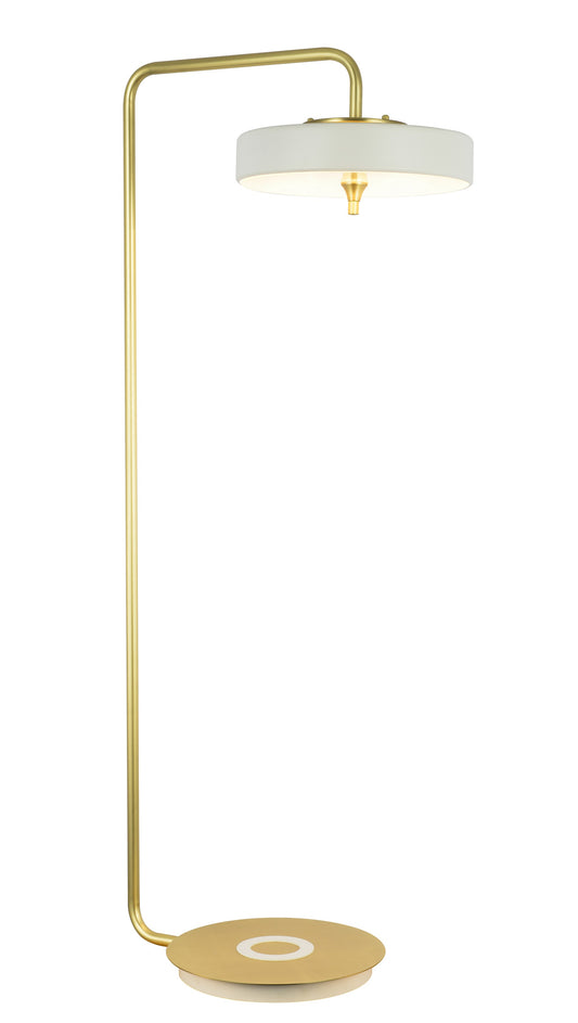 Trentino Floor Lamp White + Gold