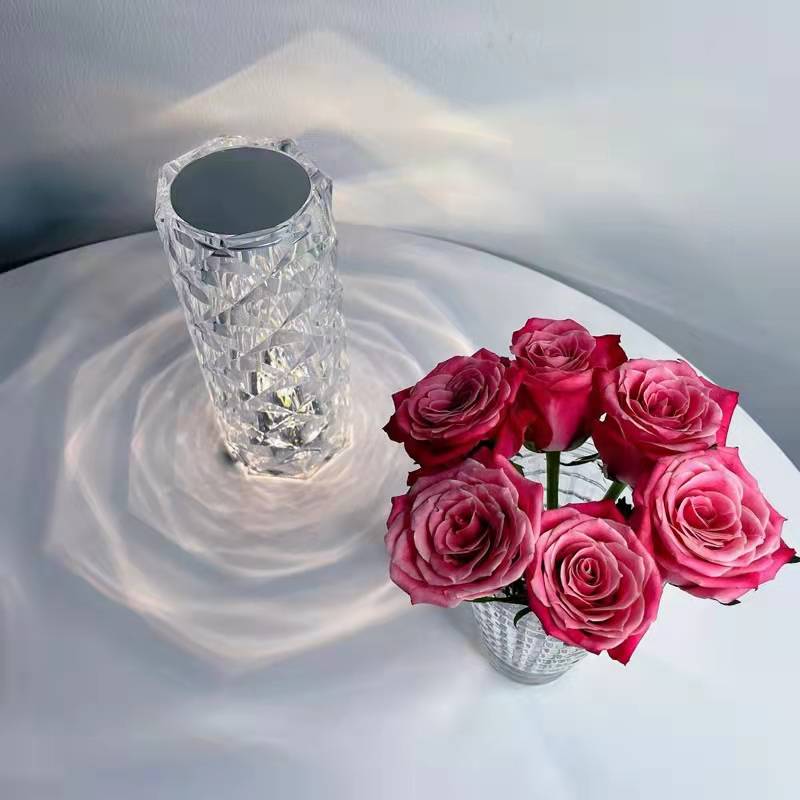Rose Halo LED Touch Lamp