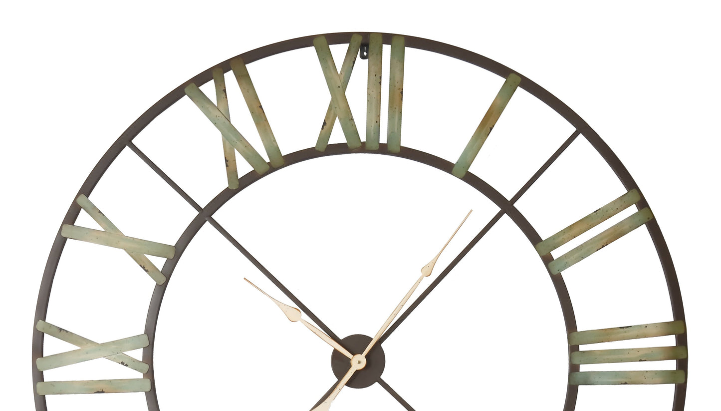 Antiqued Skeleton Wall Clock
