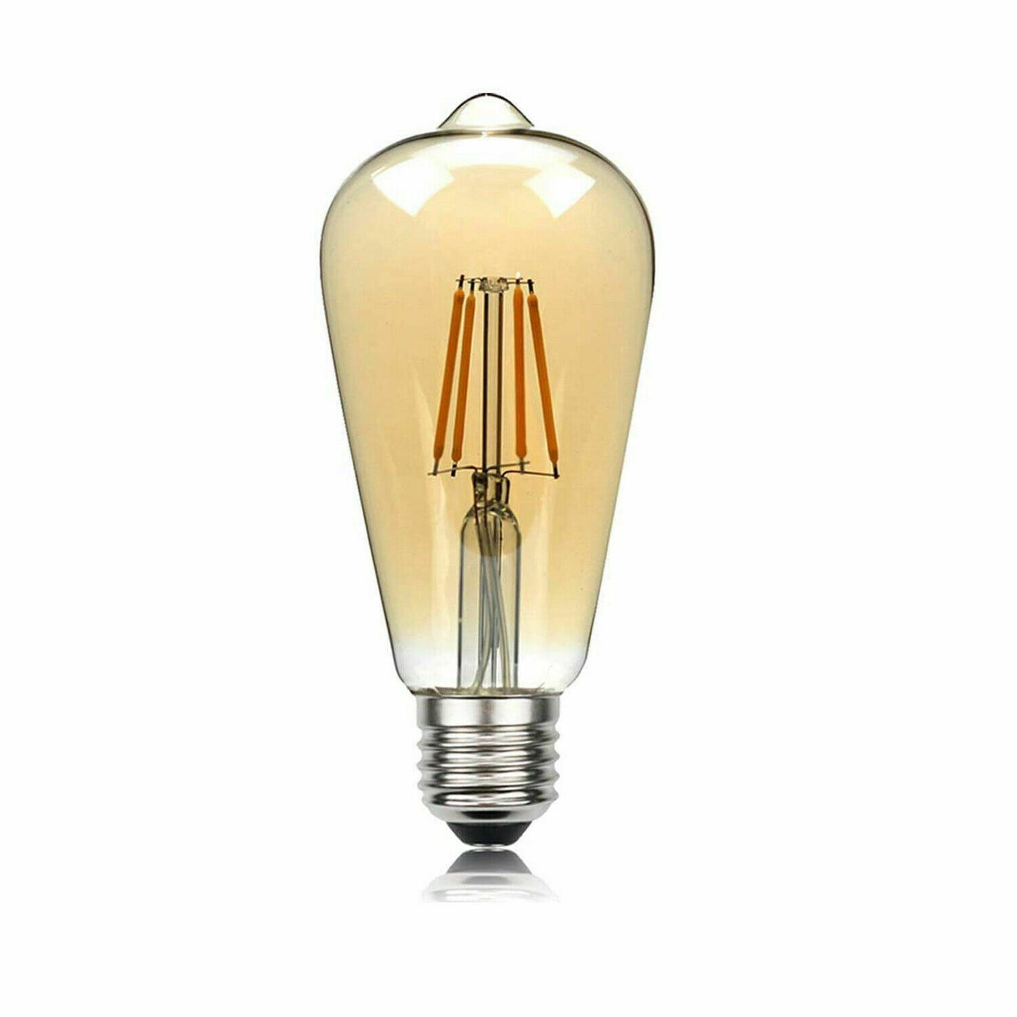 E27 Pear LED Filament Bulb 6W Amber