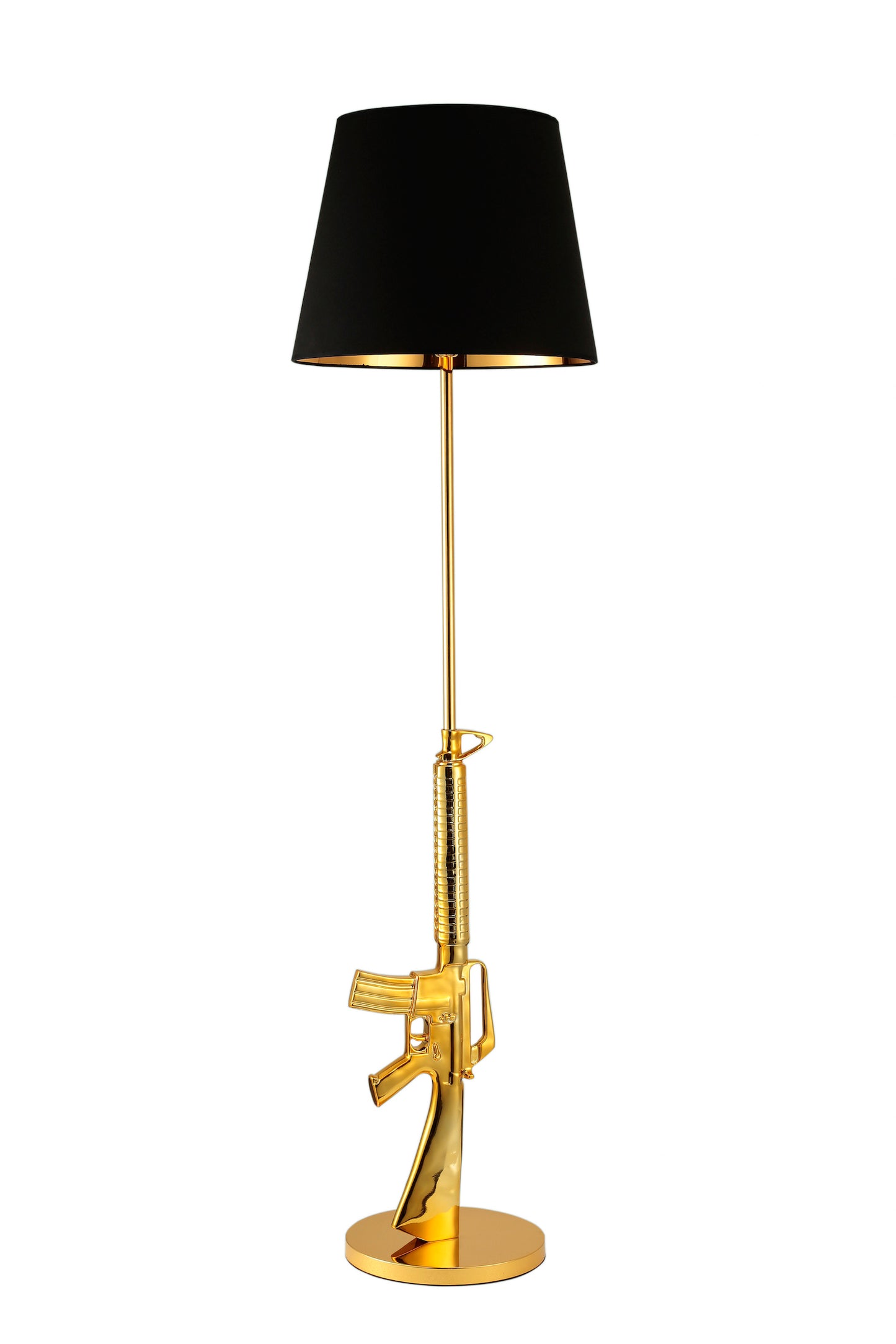 M16 Gold Gun Floor Lamp