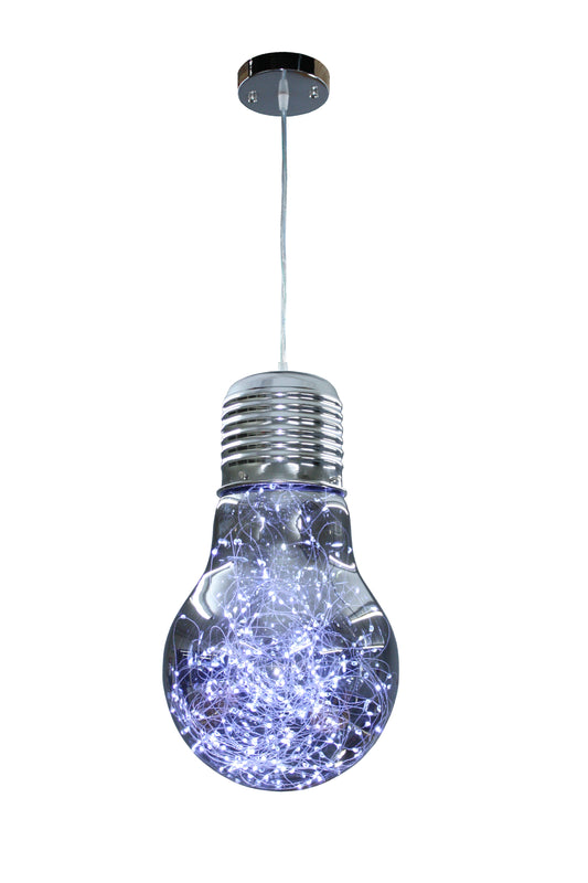 Smoked LED Bulb Pendant