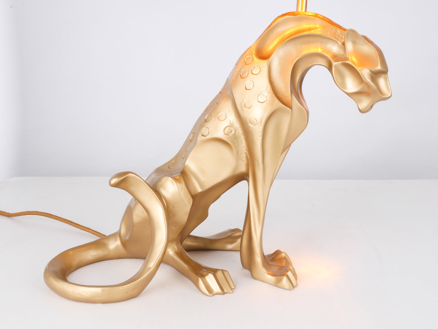 Gold Leopard Table Lamp