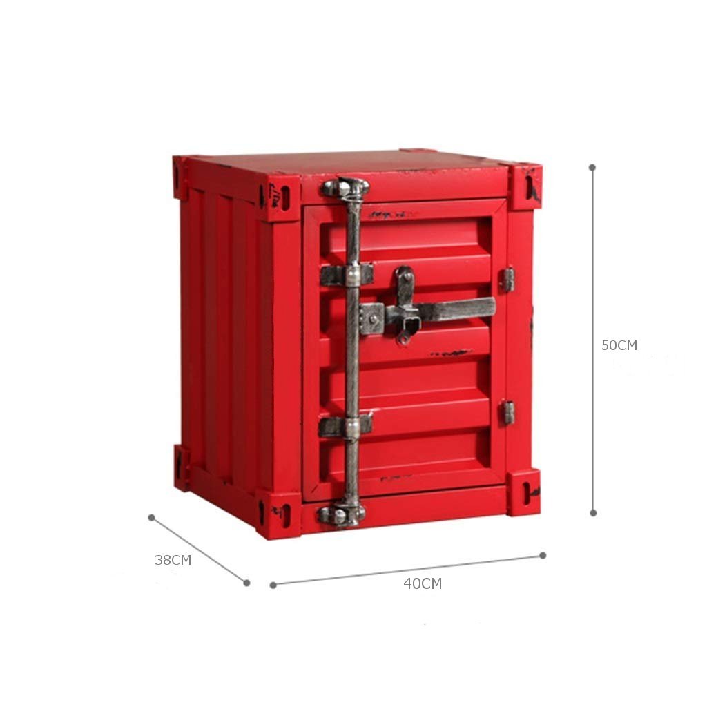 Industrial Container Side Storage Red